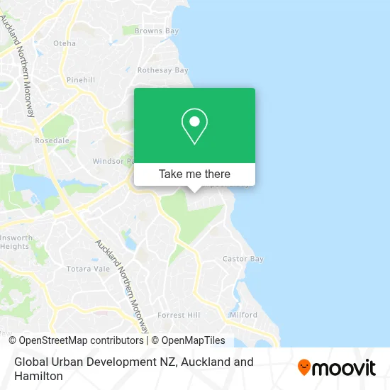 Global Urban Development NZ map