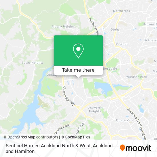 Sentinel Homes Auckland North & West地图