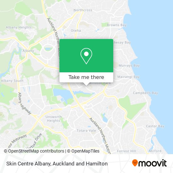 Skin Centre Albany map