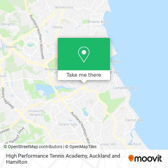 High Performance Tennis Academy map