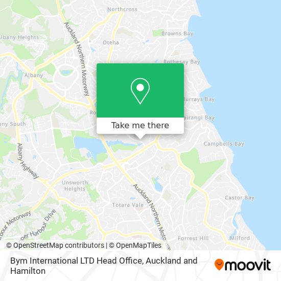 Bym International LTD Head Office map