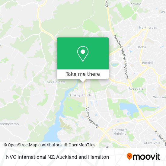 NVC International NZ map