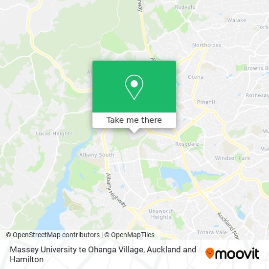 Massey University te Ohanga Village map