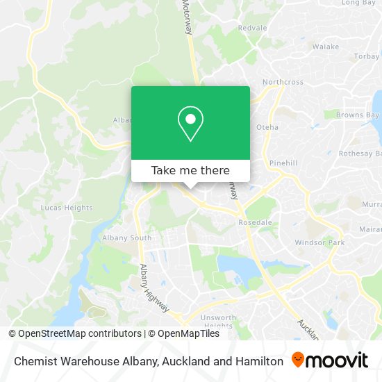 Chemist Warehouse Albany map