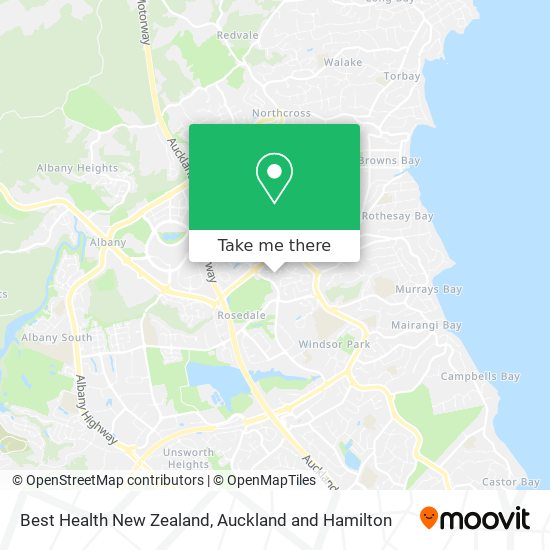 Best Health New Zealand map