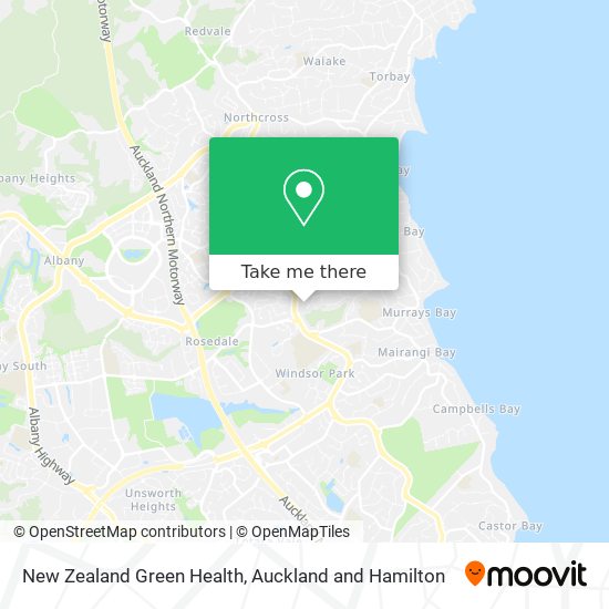 New Zealand Green Health map