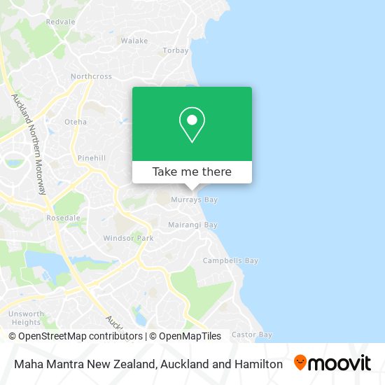 Maha Mantra New Zealand map