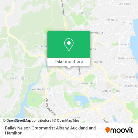 Bailey Nelson Optometrist Albany map
