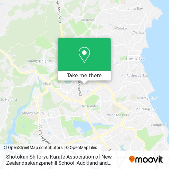 Shotokan Shitoryu Karate Association of New Zealandsskanzpinehill School地图