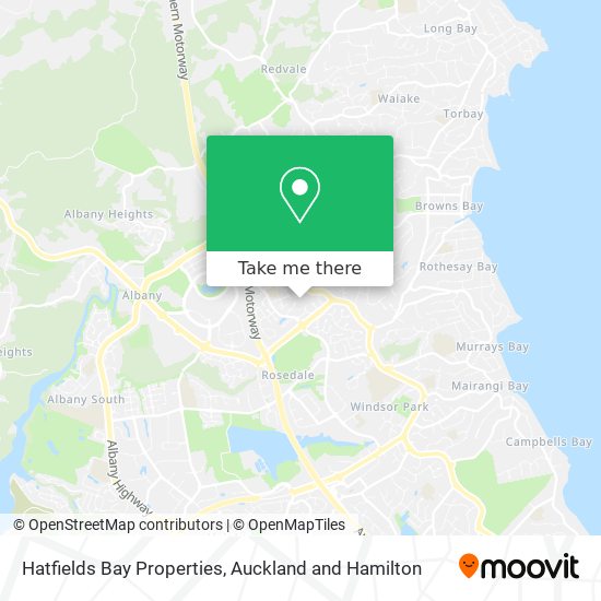 Hatfields Bay Properties map