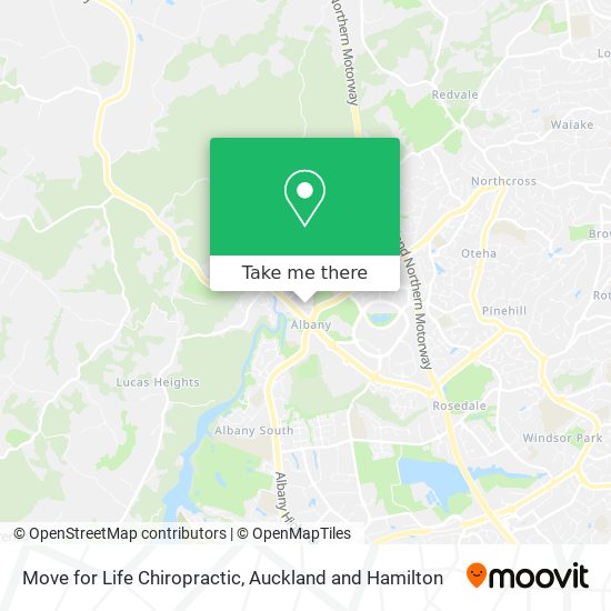 Move for Life Chiropractic map