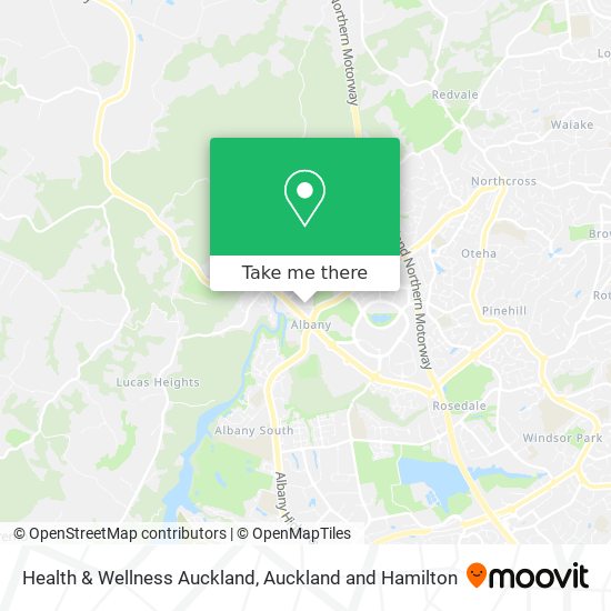 Health & Wellness Auckland map