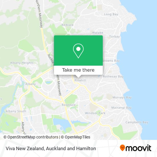 Viva New Zealand map