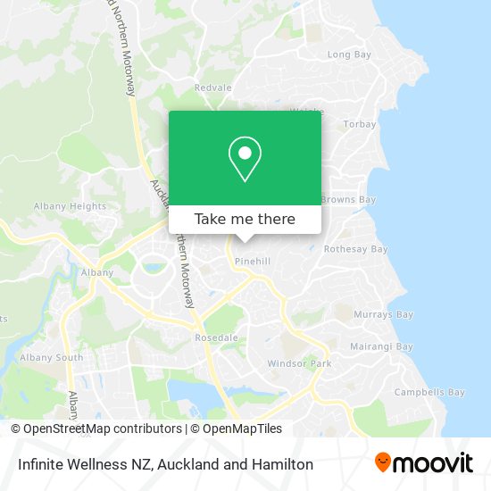 Infinite Wellness NZ map