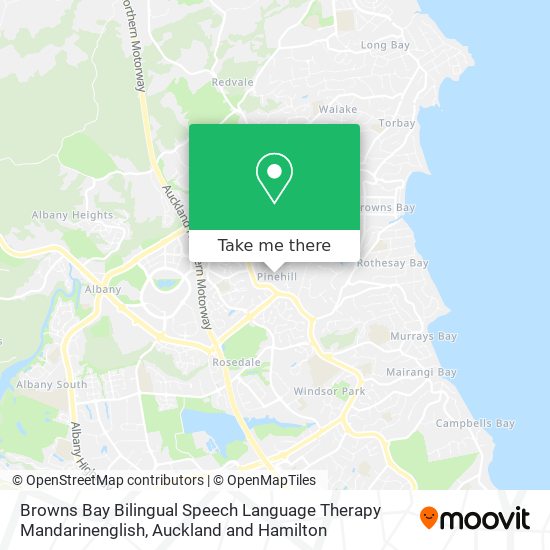 Browns Bay Bilingual Speech Language Therapy Mandarinenglish map