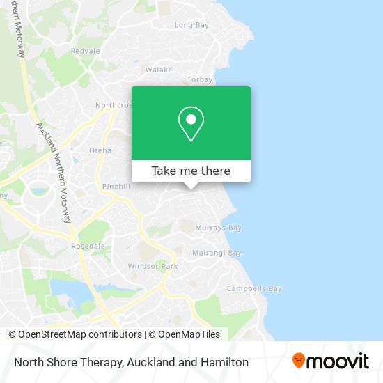 North Shore Therapy map