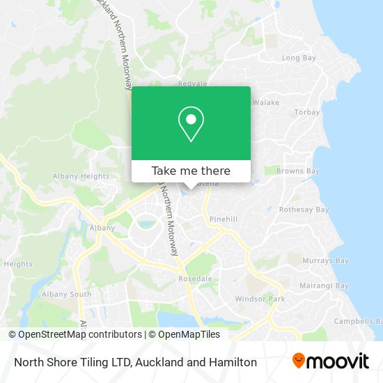 North Shore Tiling LTD map