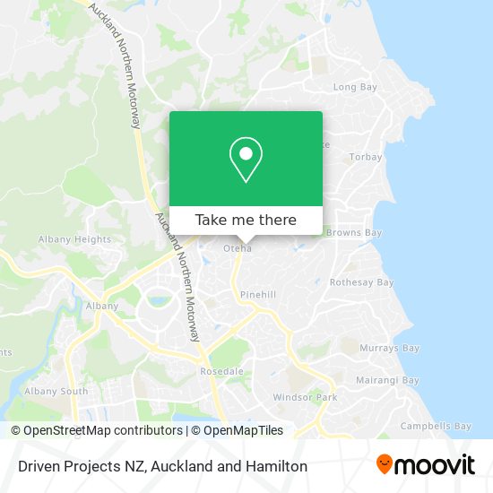 Driven Projects NZ map