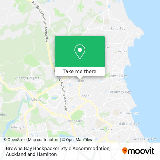 Browns Bay Backpacker Style Accommodation地图