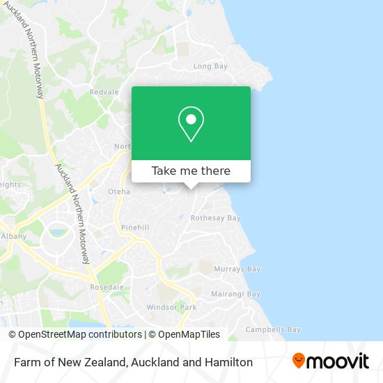 Farm of New Zealand map