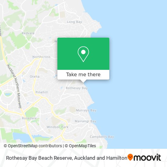 Rothesay Bay Beach Reserve map