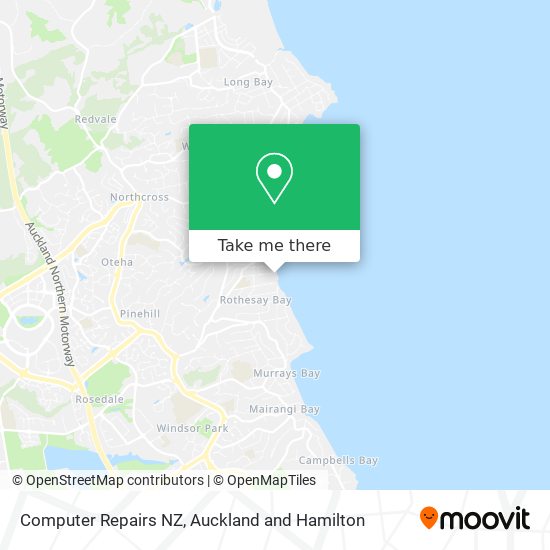Computer Repairs NZ map