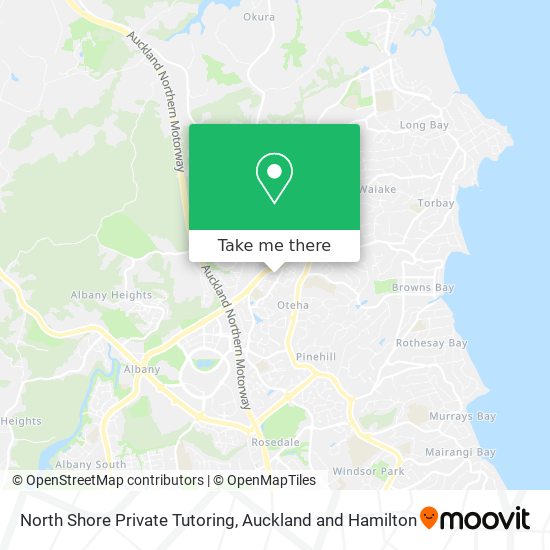 North Shore Private Tutoring map