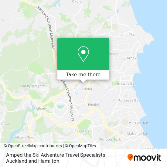 Amped the Ski Adventure Travel Specialists map