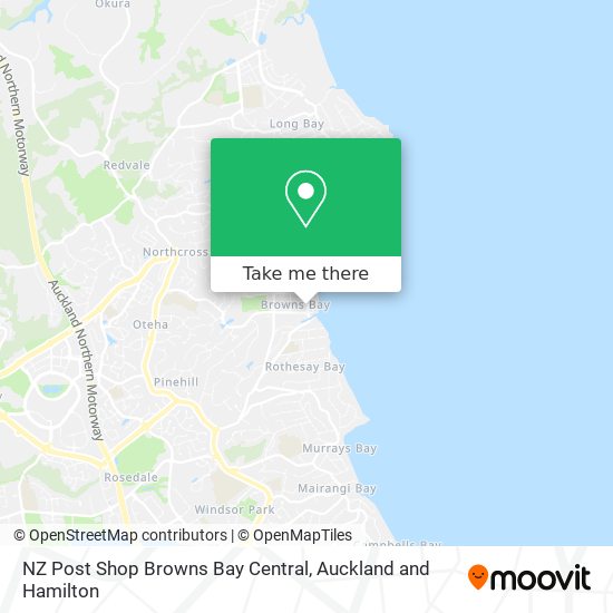 NZ Post Shop Browns Bay Central map