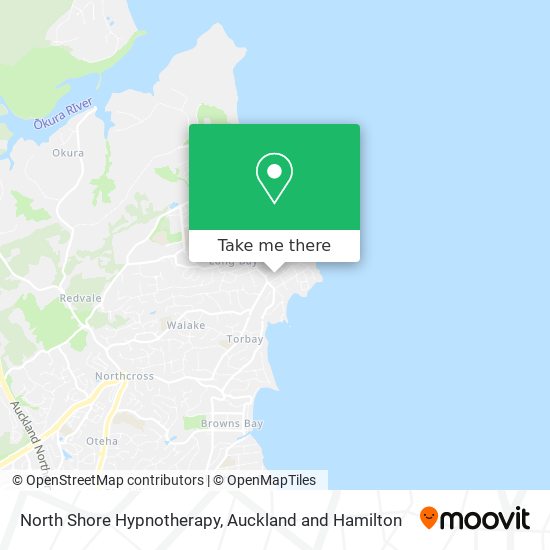 North Shore Hypnotherapy map