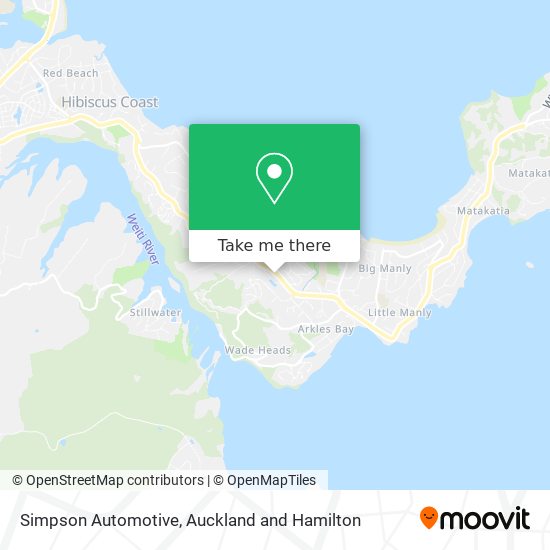 Simpson Automotive map