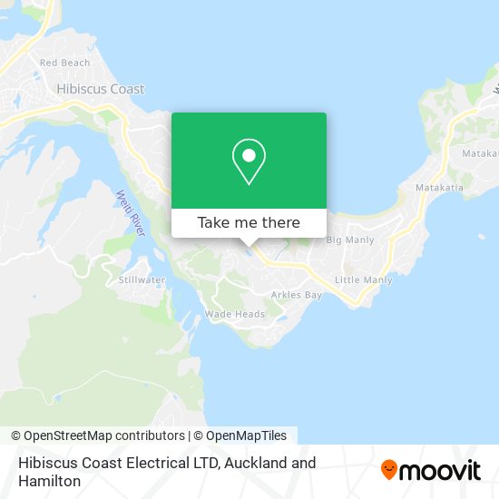 Hibiscus Coast Electrical LTD map