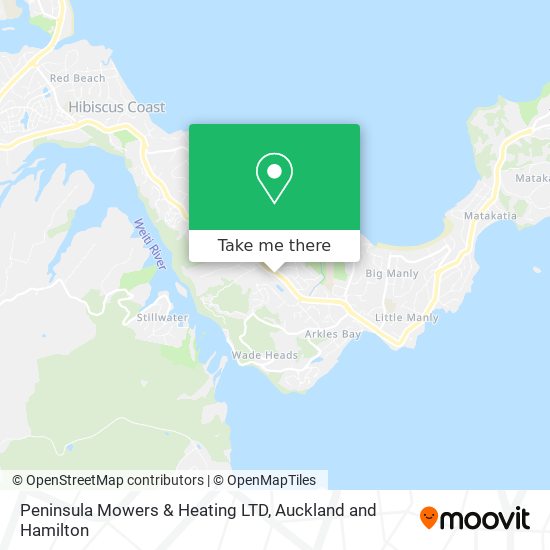 Peninsula Mowers & Heating LTD map