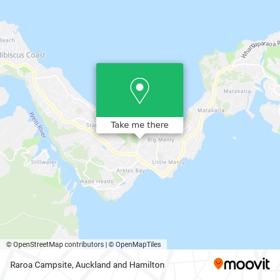 Raroa Campsite map