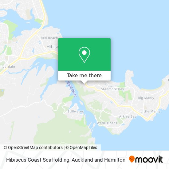 Hibiscus Coast Scaffolding map