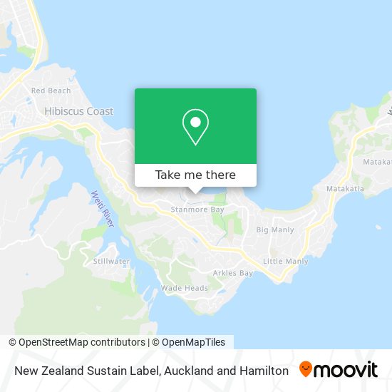 New Zealand Sustain Label map