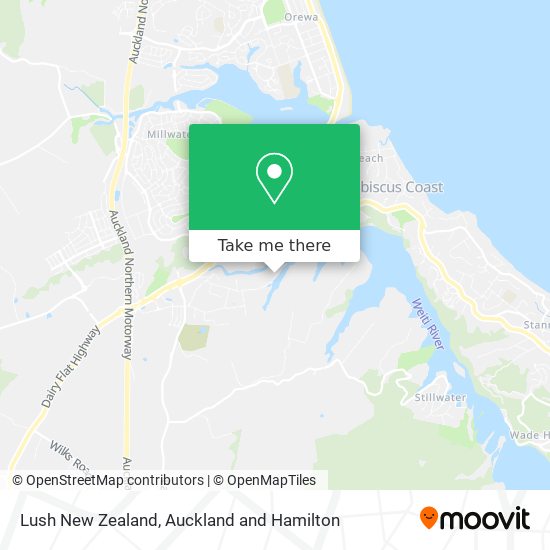 Lush New Zealand地图