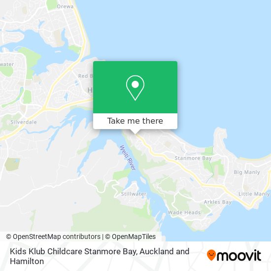 Kids Klub Childcare Stanmore Bay map