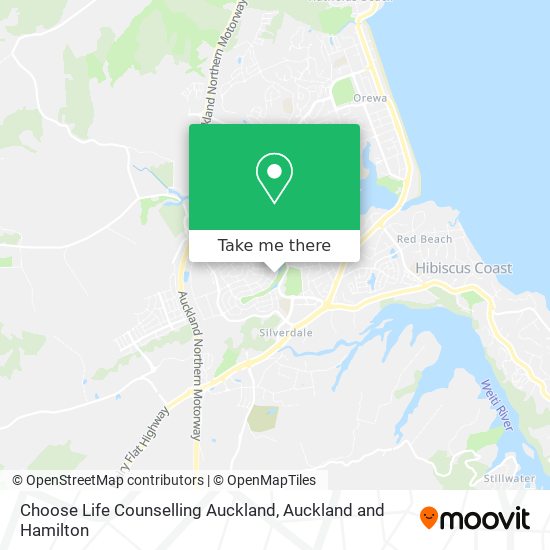 Choose Life Counselling Auckland map