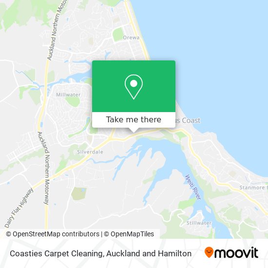 Coasties Carpet Cleaning map