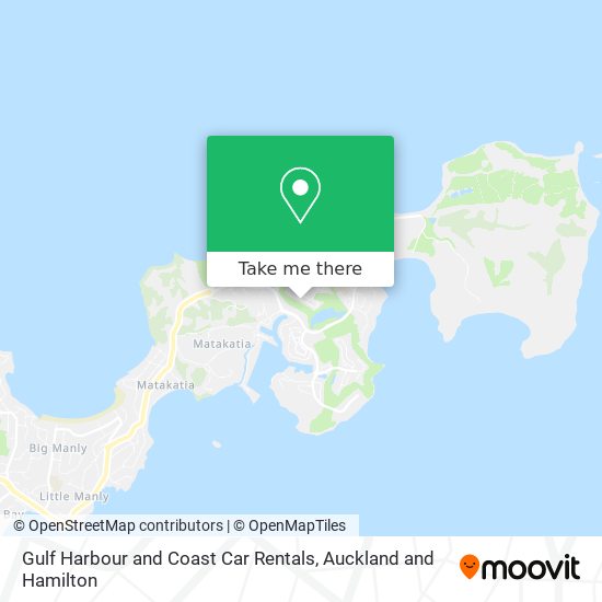 Gulf Harbour and Coast Car Rentals map