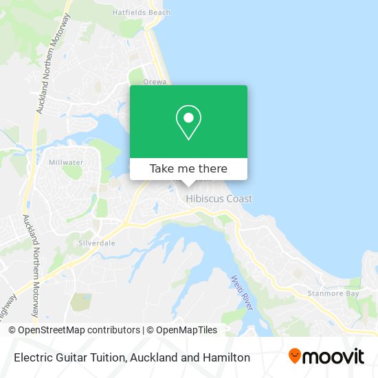 Electric Guitar Tuition map