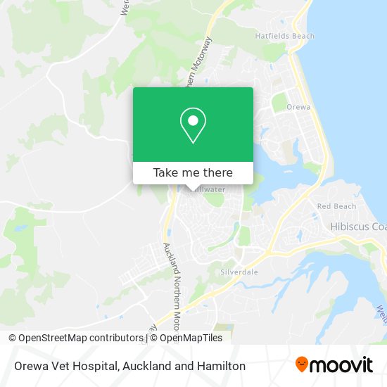 Orewa Vet Hospital map