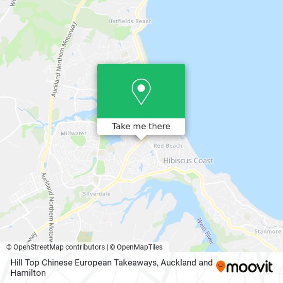 Hill Top Chinese European Takeaways map