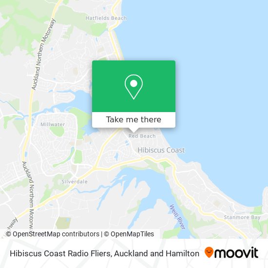 Hibiscus Coast Radio Fliers map