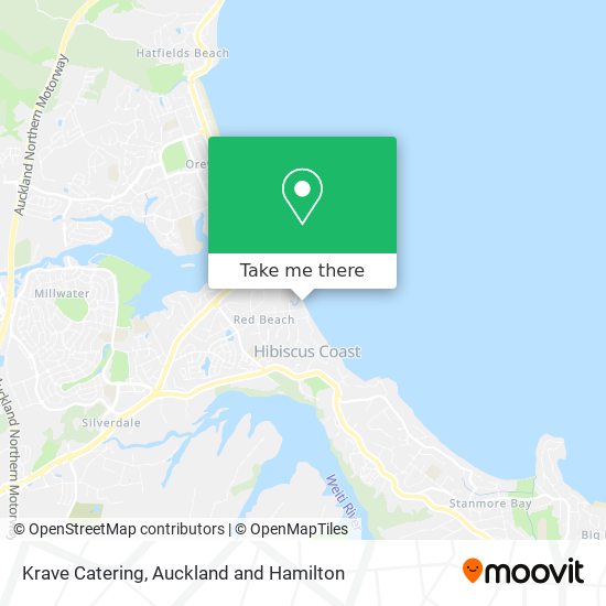 Krave Catering map
