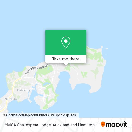 YMCA Shakespear Lodge map