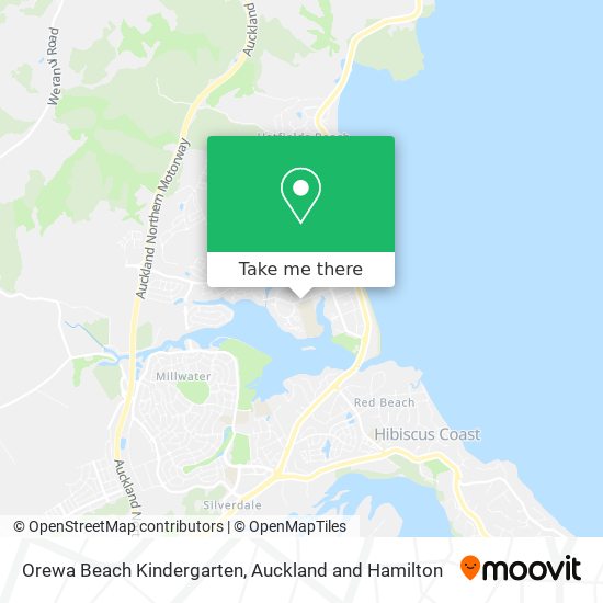 Orewa Beach Kindergarten map