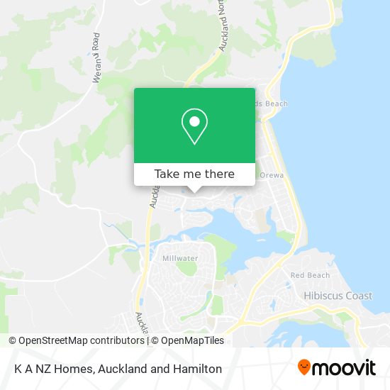 K A NZ Homes map