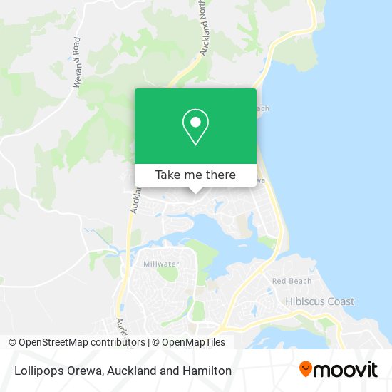 Lollipops Orewa map